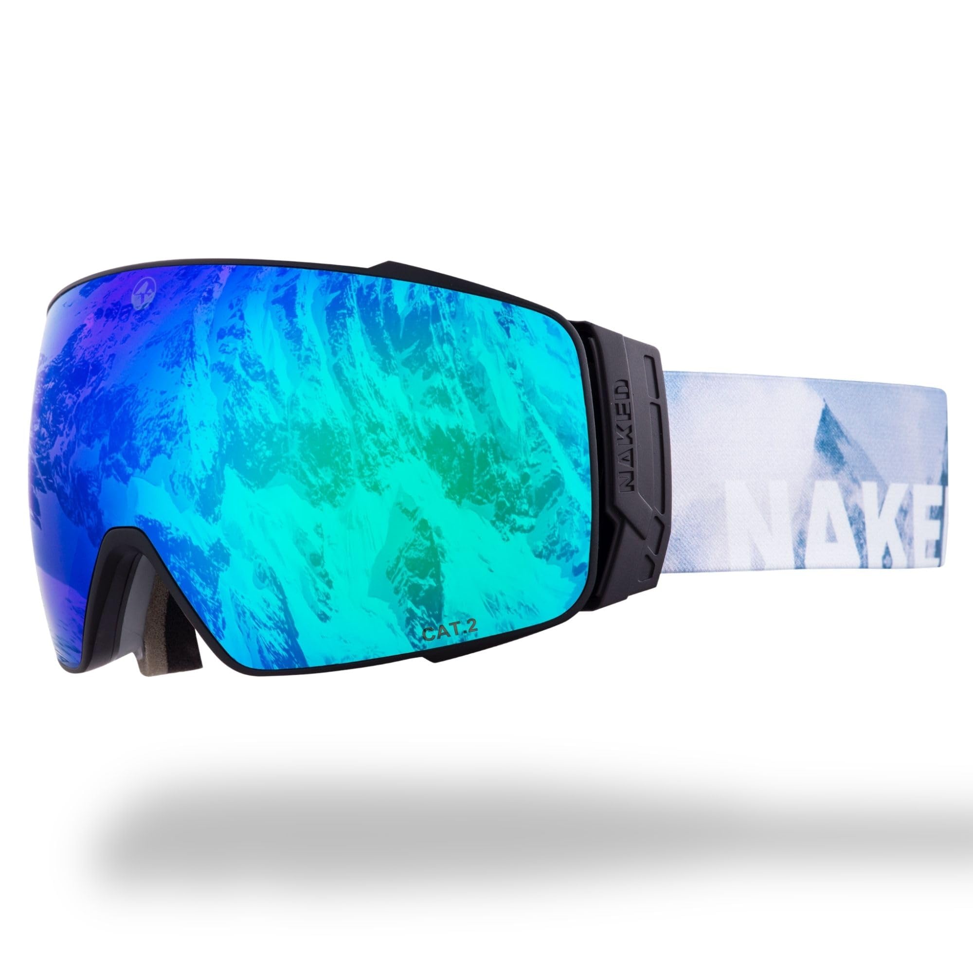 NAKED Optics The STORM Ski Goggles Men, Ski Goggles Women, Snowboard Goggles, Ski Goggles with Interchangeable Lenses (STORM Snow)