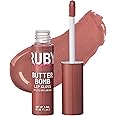 Ruby Kisses Lip Gloss Butter Bomb Gloss Non-Sticky Lip Gloss Vitamin E Natural Nude Lip Makeup - 7.8mL (0.26 US fl.oz) (Beau)