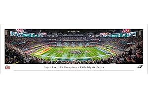 BLAKEWAY WORLDWIDE PANORAMAS, INC. 2025 Super Bowl Champions, Philadelphia Eagles - Unframed Poster by Blakeway Panoramas (40"W x 13.5"H)