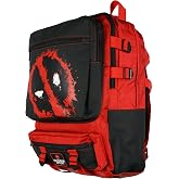 Marvel Deadpool Backpack Maximum Effort Built-Up Utility Laptop Tech Sleeve Book Bag 17"