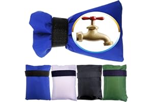 GOODTOU 4 Pack Outdoor Faucet Covers Socks for Winter Freeze Protection, 8.3 by 5.9 Inch
