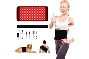 120 LEDs Red Light Lamp Belt 3 in 1 Chip, 120 * 660nm 240 * 850nm Near Infrared Light Belt, Flexible Wearable Wrap for Home/O