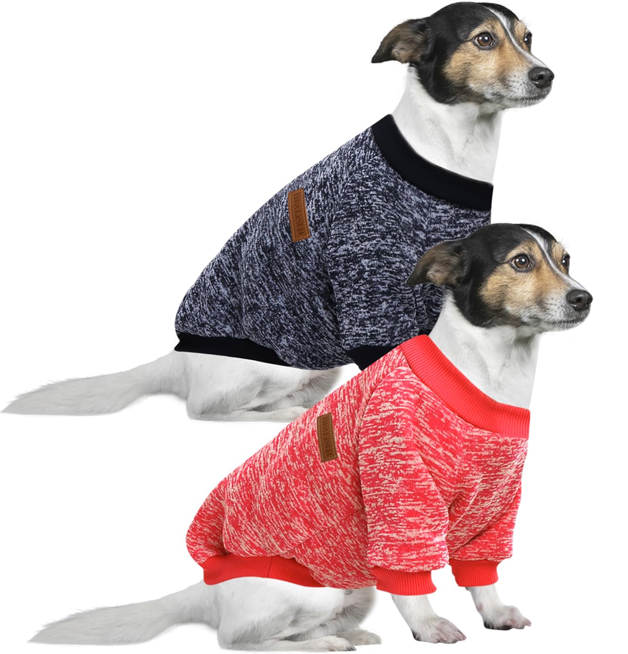 HuaLiSiJi 5XL Dog Hoodies for Large Dogs Fleece Inside Soft Cozy Vibrant Colors, Easy On/Off (Red+Navy Blue, 5XL)