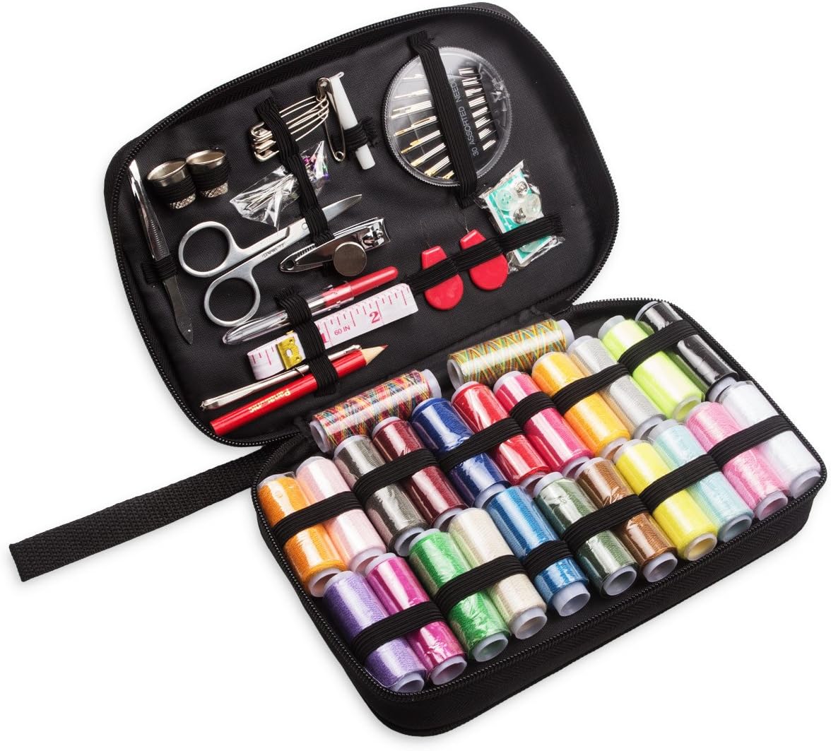 abuff 97 piezas Set de costura portátil hogar costura Accesorios Set