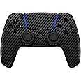 Custom Controllerzz Wireless Controller Compatible with PS5 - Multiple Designs Available (PS5 Glossy Carbon Fiber)