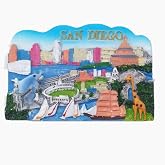 3D San Diego Refrigerator Magnet Souvenir