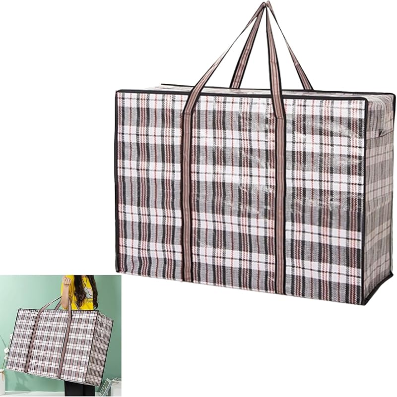 jeufun Laundry Bag Heavy Duty 70x50x25cm Large Durable Zipper Storage Bag