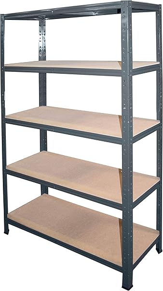 shelfplaza HOME Schwerlastregal 180x100x50cm anthrazitMetallregal mit 5 Bdenals Kellerregal Garagenregal Werkstattregal oder LagerregalSteckregal Metall mit 175kg Tragkraft