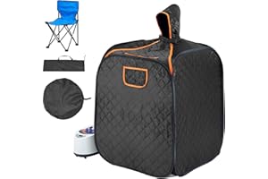 Uargd Portable Personal Steam Sauna Tent with 1200W Steam Generator, Includes Chair & Storage Bag, Home Sauna for Relaxation 