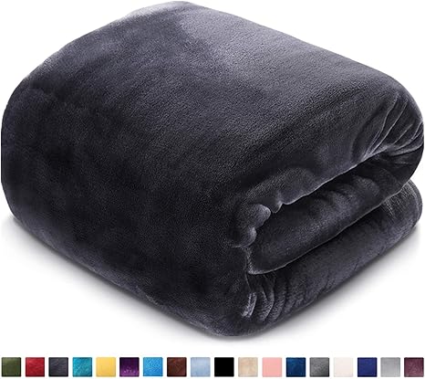 Fleece Blanket Queen Size Fuzzy Soft 
