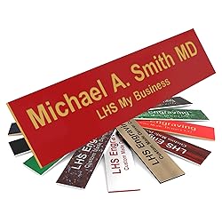 Engraved Name Plates for Door Sign Personalized Red