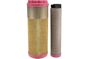 C12004 + CF240 Air Filter Kit Compatible with Machinery Equipment, Fits for BOMAG/DYNAPAC 05727662 05727663, 4812161586 48121