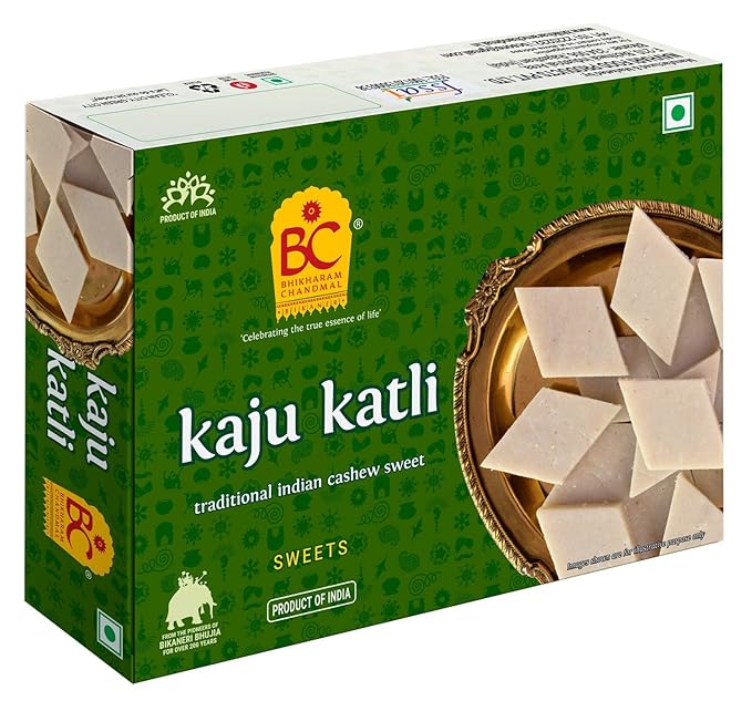 Bhikharam Chandmal Kaju Katli - 400g (Pack of 1)