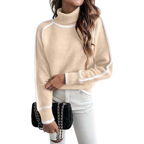 Zeagoo Women's Turtleneck Sweater 2025 Fall Winter Chunky