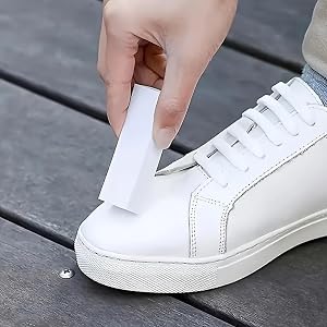 Shoe Cleaning Eraser, Instant Sneaker Stain Remover Sponge, Portable White Shoe Cleaner Block for Leather, Canvas, Sneakers,