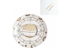 Beccalame Decorative Plates 8" Ceramic Handmade Ornament for Home&Office Wall Decors (with Hanger) (F1)