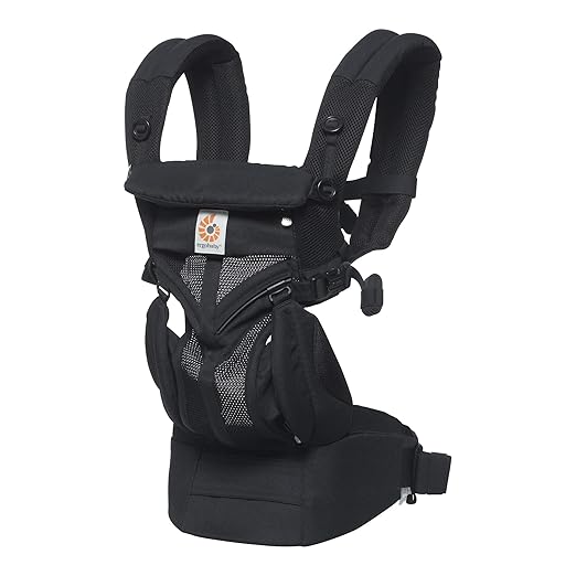 Ergobaby Omni 360 Cool Air Mesh All-in-One Ergonomic Baby Carrier, All Carry Positions, Newborn to Toddler, Onyx Black