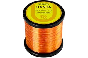 ROCRETA UANTA Monofilament Fishing Line, Superior Abrasion Resistance Mono Line, Ultimate Saltwater Fishing Line Leader Materials, 2025 New Fishing Line Unique Camo Design