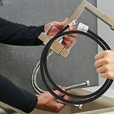 DOITOOL 1PCS Pull Down Faucet Replacement Hose 150cm Stainless Steel Black view 7