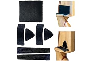 - QI HUO JU - 4Pcs Archery Hair Arrow Rest Fur Adhesive Shelf Arrow Rest Stick on Leather Bow Rest and String Silencers for Longbow Recurve Bow Outdoor Hunting Shooting Practice