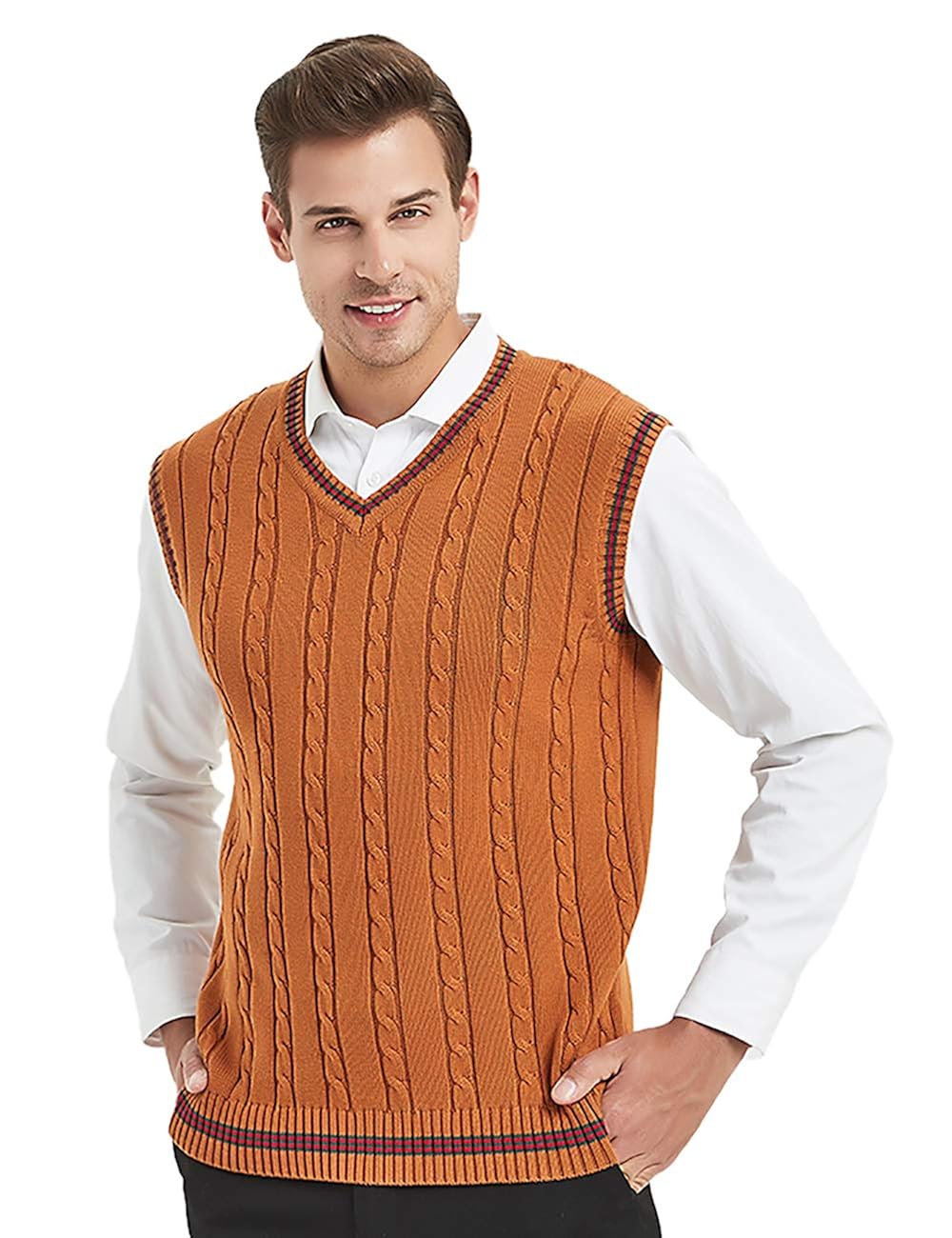 Buy knit vest mens vintage\u003e OFF-71%