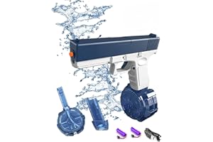 EWRITN Electric Water Gun for Adults & Kids,Automatic Water Gun for Summer Beach Party Up to 36 FT Range Super One-Button Boys Gift
