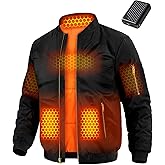 Wulcea Graphene Heated Jacket for Men 12V Fast Charge 18400mAh Large Capacity