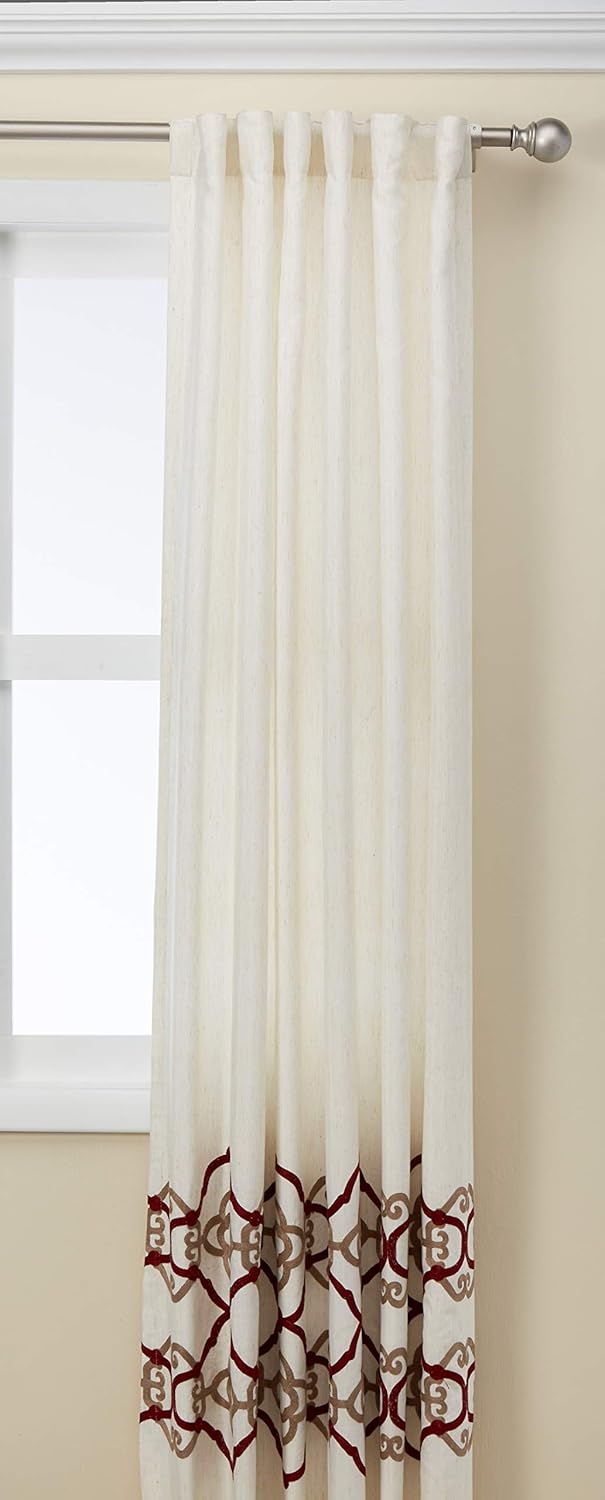 Buy Bombay Rod Pocket Window Curtains Bedroom Transitional Red