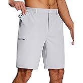 SERAMY Mens Golf Dress Shorts Stretch Dry Fit 6 Pockets 9 Inch Inseam Lightweight Breathable for Hiking Casual Work