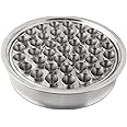 Communion Ware Holy Wine Serving Tray with 40 Cups - Stainless Steel (Matte)