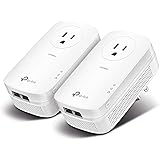 TP-Link AV2000 Powerline Adapter - 2 Gigabit Ports, Ethernet Over Power, Plug&Play, Power Saving, 2x2 MIMO, Noise Filtering,