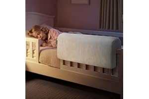 AEOCOO Bed Rail Bumpers Protector, Hospital Bed Rails Padding, Loft Beds and Bunk Beds Bumpers Protector, Premium Soft Memory Foam - Anti-Bump | Fall Prevention, 90x14x20cm, Gray