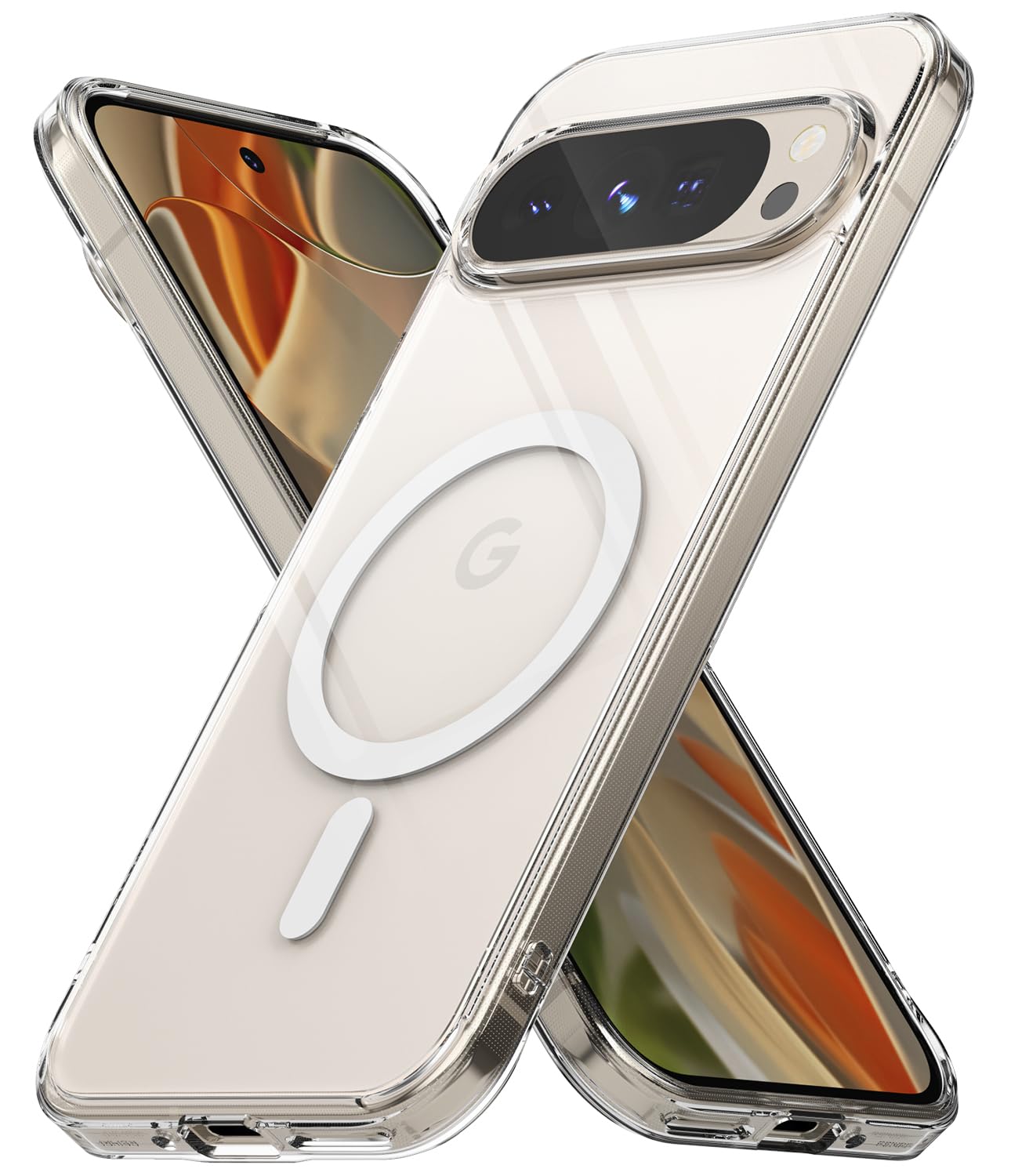 Photo 1 of Ringke Fusion [Compatible with MagSafe] Compatible with Google Pixel 9 Pro XL Case, UV Coating for Scratch & Discoloration Resistant - Magnetic Clear