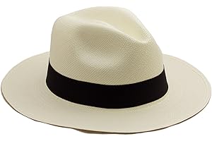 Tumia - Fedora Panama Hat - White or Natural - Lightweight Rollable Version.