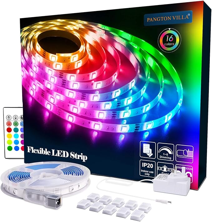 LED Strips Lights 5m [Newest 2019], RGB 5050 LEDs Colour Changing Kit