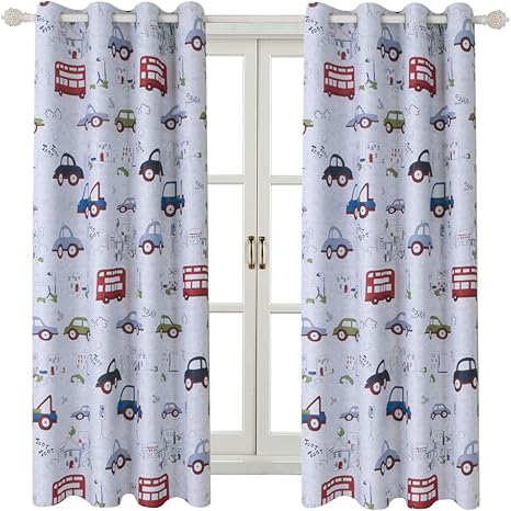 Amazon.de: BGment Kinderzimmer Vorhänge 2er Set Ösen Ösenschal