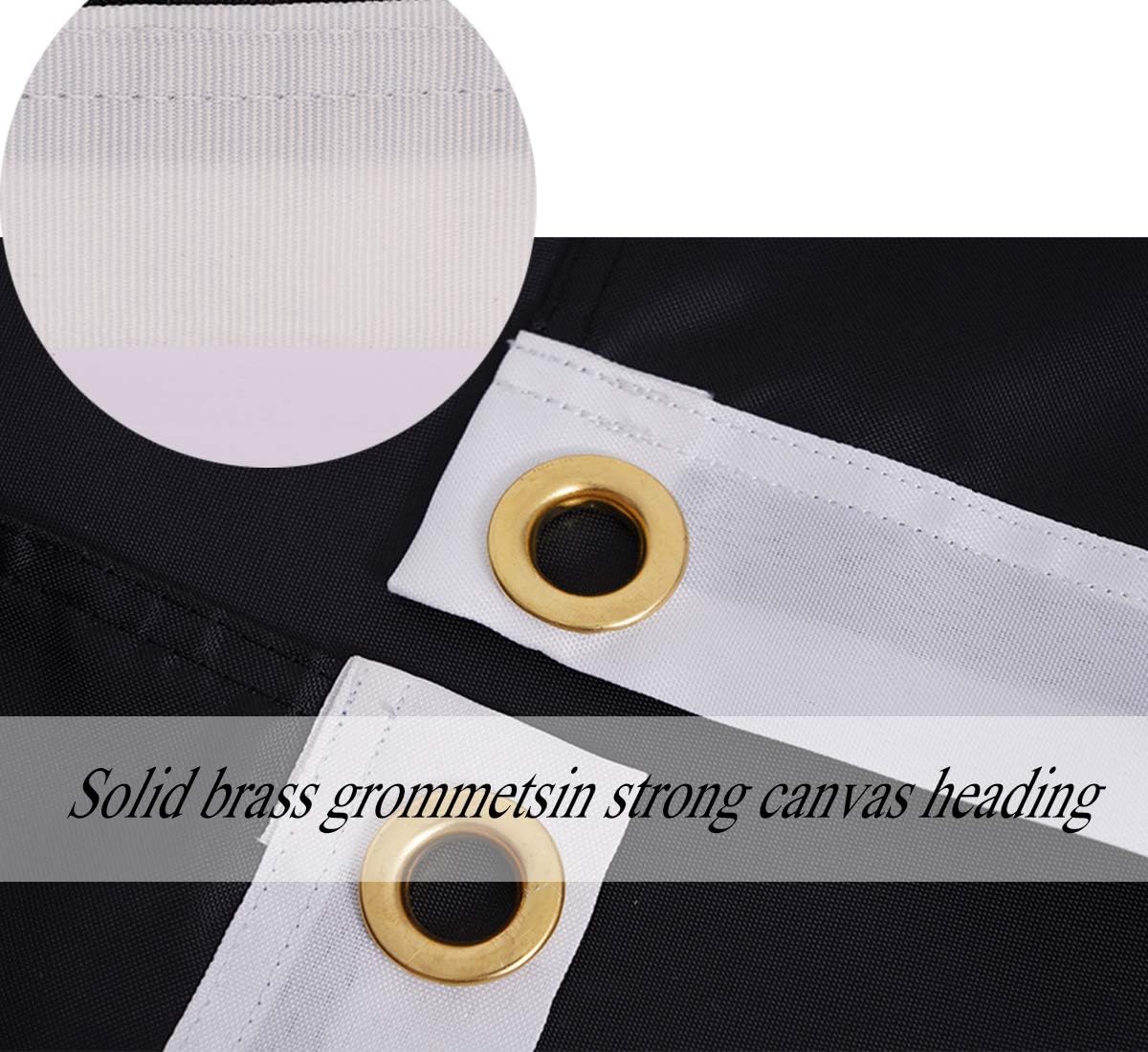 FRF 3×5ft Thin Blue Line Flag Embroidered Star American Police Flags White Blue Sewn Stripes Indoor Outdoor Banner with Strong Brass Grommets : Garden & Outdoor