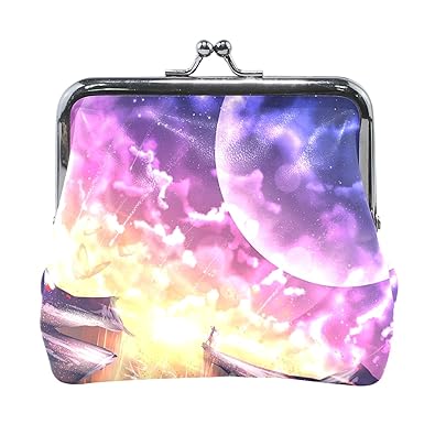 Amazon Anmumi がま口 ポーチ 宇宙柄 空 女の子 コインケース 財布