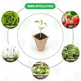 KINGLAKE 10 Pack Seed Trays 12 Cells Biodegradable Paper Pots Garden Kit view 3