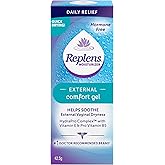 Replens Moisture Restore External Comfort Gel, Soothe External Vaginal Dryness, Daily Relief, Quick Drying, Paraben free, Est