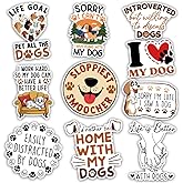 TODOLIA (10Pcs-3in) Funny Dog Owner Sticker Pack, Dog Lover Gift for Pet Owner Mom Dad, Canine Pet Puppy Lover Decoration for Laptop Tablet Water Bottle Tumbler Office Helmet Car Truck Vehicles
