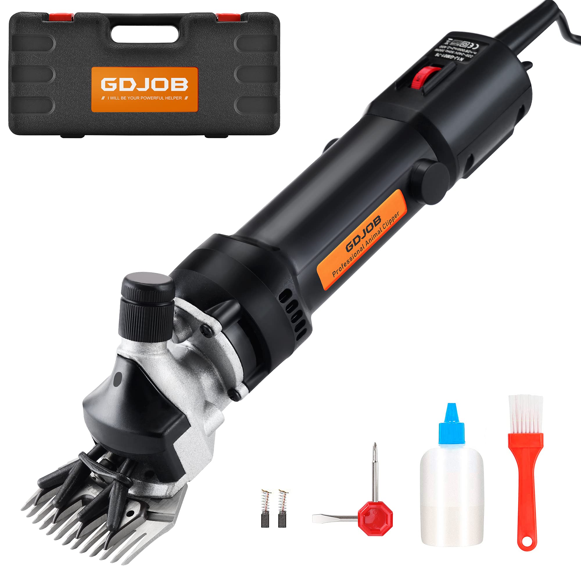 Livestock Electric Clipper,690w Professional Sheep Shearing Clippers, Pet Farm Supplies for Shaving Fur Wool in Sheep, Goats, Cattle, Farm Livestock Pet (Black)