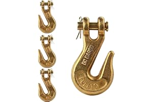 DC Cargo Mall 3/8 Clevis Hook - Super Strong G70-4 Pack – Heavy Duty Chain Hooks 3/8 - for Trailer Truck Transport - 6,600 lbs