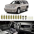 XFLHEHD 19Pcs Escalade Interior Lights Compatible with Cadillac Escalade 2002 2003 2004 2005 2006 Super Bright 6000K White Interior Light Bulbs Replacement Kit + Installation Tool