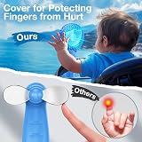 VersionTech Mini Handheld Fan Foldable Portable USB Rechargeable Blue view 6