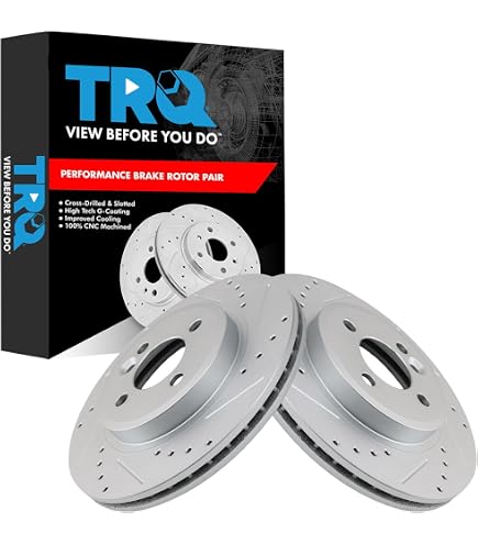 Front & Rear Drilled Brake Rotors + Pads for 2007-2013 2014 2015 Front & Rear Drilled Brake Rotors + Pads for 2007-2013 2014 2015