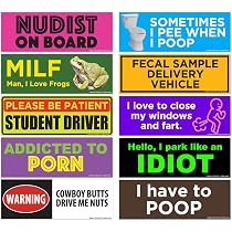 Amazon.com: Rio Salto 10-Pack Funny Bumper Magnets Pranks Gifts ...