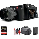 Leica Q3 60MP Compact Camera with 28mm Lens + Cleaning Kit (19080) Bundle | For Photography &amp; Video | 60MP Sensor | 8K Recording + 64GB Memory Card + Camera Bag + Cleaning Kit