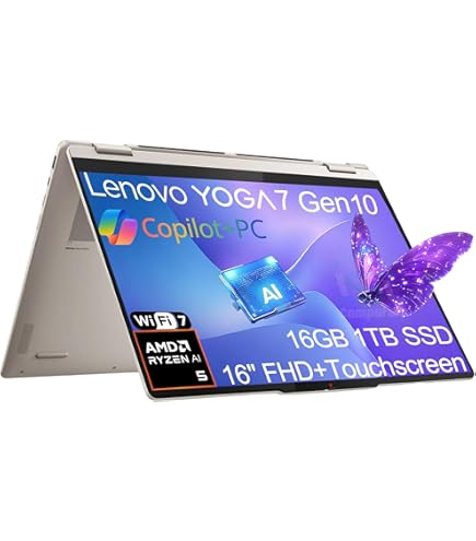 Amazon.com: Lenovo Yoga 7 Gen 10 2-in-1 Business Laptop (16