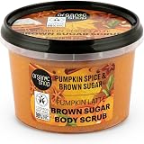 Organic Shop 250ml Body Scrub Pumpkin Spice Latte Brown Sugar